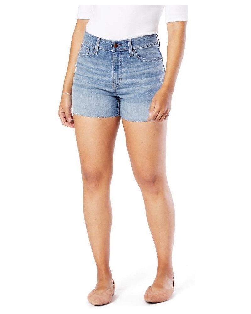 Women's High Rise Cut Off Shorts Standard Adventure Azul $16.35 Shorts