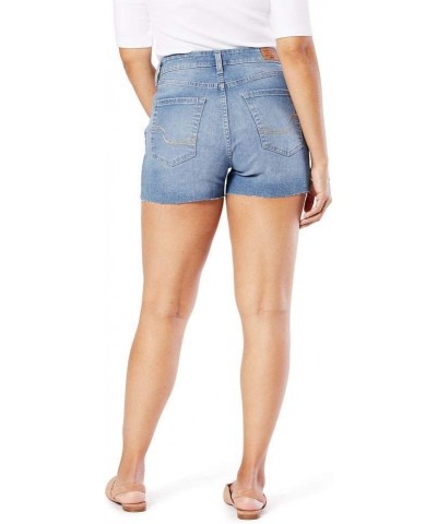 Women's High Rise Cut Off Shorts Standard Adventure Azul $16.35 Shorts