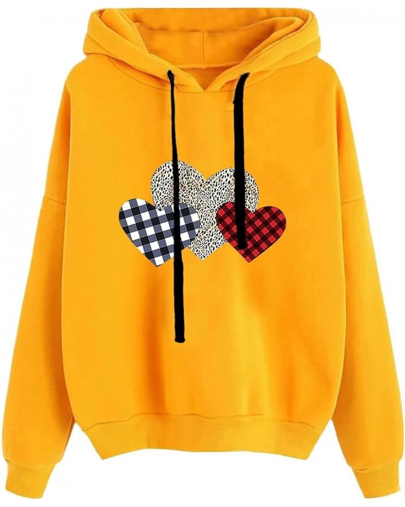 Cute Hoodies For Women 2023 Fall Winter Long Sleeve Sweatshirt Tops Kawaii Cat Print Pullover Fashion Casual Blouses 02yellow...