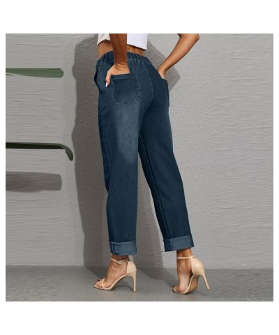 Women's Classic Jeans High Waisted Wide Leg Jeans Fashion Casual Plus Size Modern Tummy Control Jeans Y2k Clothes 1dark Blue ...