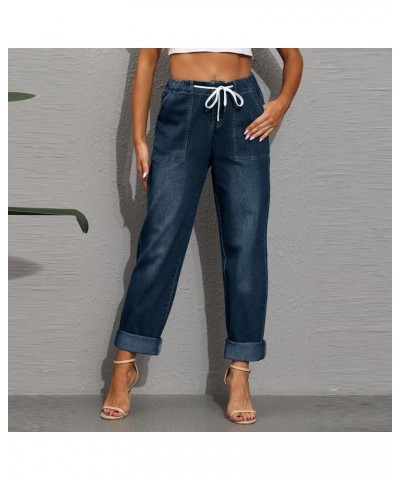 Women's Classic Jeans High Waisted Wide Leg Jeans Fashion Casual Plus Size Modern Tummy Control Jeans Y2k Clothes 1dark Blue ...