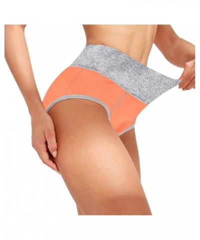 Women'S Pajamas Sets Cotton Panties Solid Underwear Knickers Patchwork Bikini Briefs Color Underpants Women Sexy Orange $5.59...