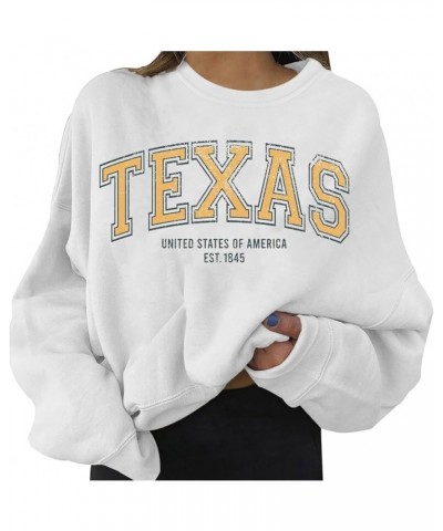 Nevada Sweatshirts For Women Round Neck Letter Graphic Cute Pullover Relaxed Fit Long Sleeve Hoodie Teen Girls Fall Clothes Z...