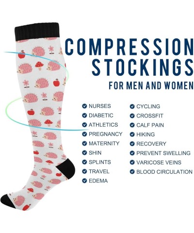 Alcohol Drinks Compression Socks for Women and Men Circulation Cocktail Long Socks for Athletic Running 1 2 Multi 9 $10.19 Ac...