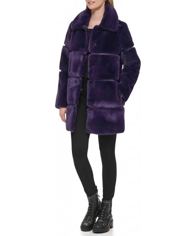 Women's Snap Closure Jacket Purple $74.06 Jackets