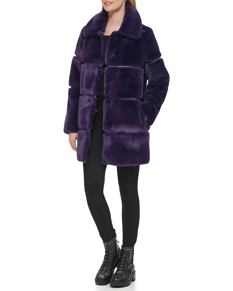 Women's Snap Closure Jacket Purple $74.06 Jackets