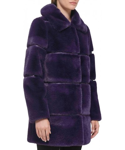 Women's Snap Closure Jacket Purple $74.06 Jackets