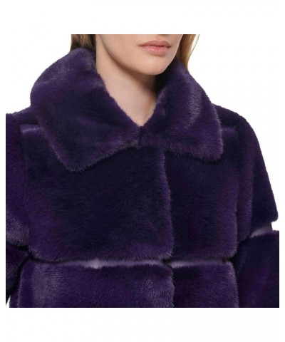 Women's Snap Closure Jacket Purple $74.06 Jackets