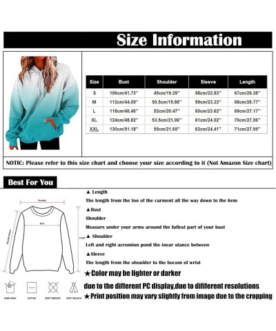 Gradient Color Hoodies for Women 2023 Fall Graphic Design Aesthetic Casual Loose Womens Hooded Cozy Sweatshirt 01-light Blue ...