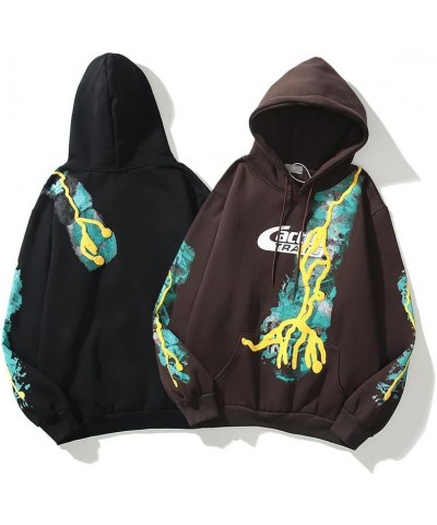 Y2K Men's and Women's Hip Hop Graffiti Letter Hoodie Sweater Loose Hoodie Blackz $22.79 Hoodies & Sweatshirts