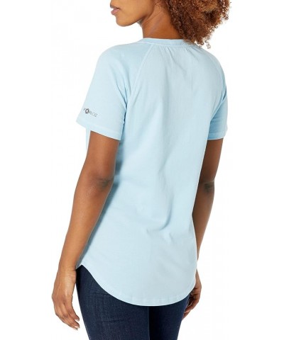 Women's Force Relaxed Fit Midweight Pocket T-Shirt Powder Blue $16.80 Tops