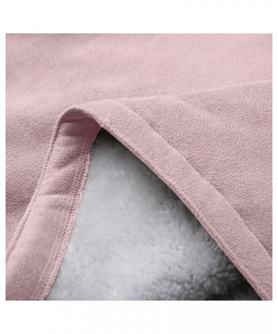 Plus Size Winter Coats For Women Warm Sherpa Fleece Lined Jackets Comfy Hooded Parka Faux Suede Pea Coat Outerwear 01-pink $1...