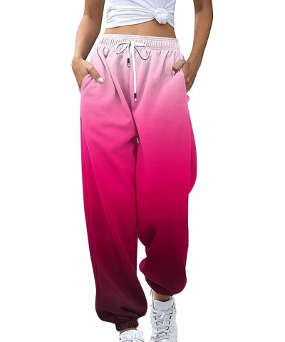 Sweatpants Women Baggy Casual Elastic High Waisted Drawstring Workout Jogger Sweatpants Comfort Athletic Lounge Y2K Pants 21-...