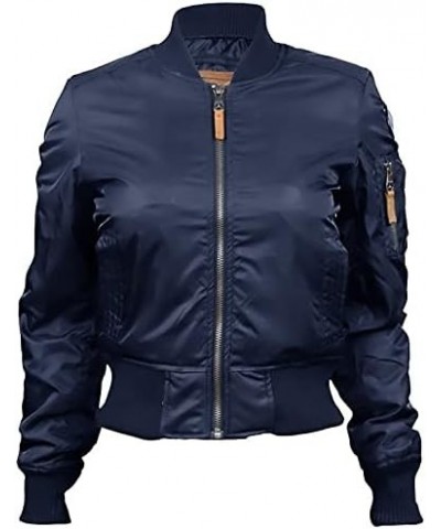 Official Miss MA-1 Bomber Jacket Navy $51.30 Jackets