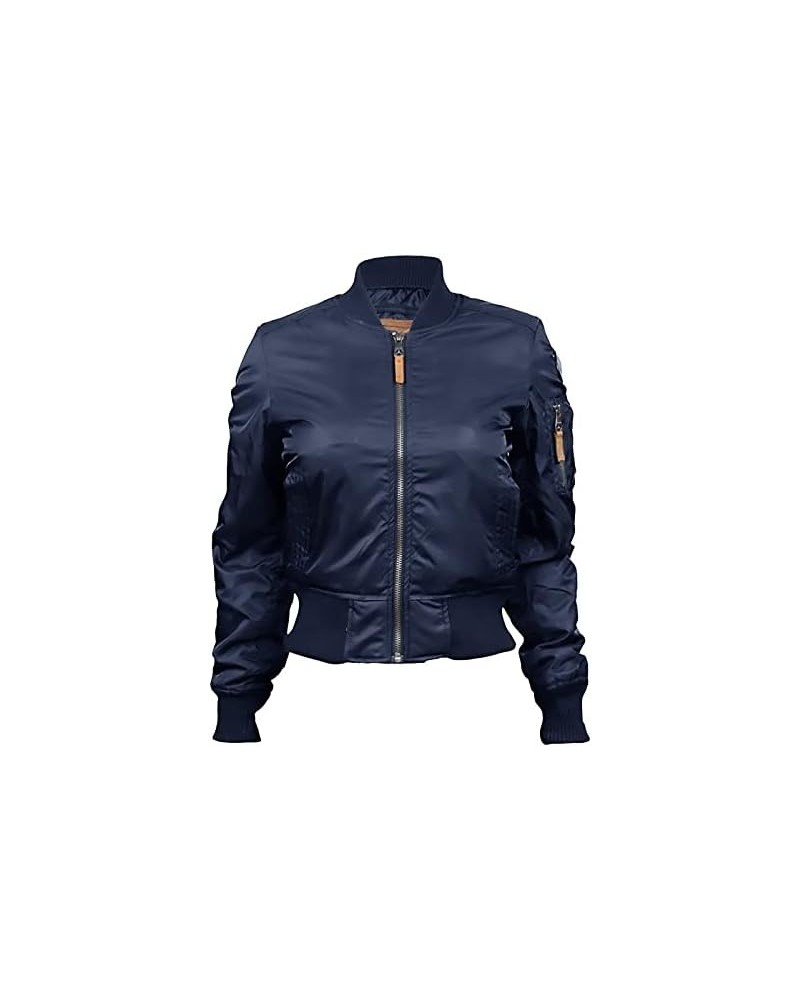 Official Miss MA-1 Bomber Jacket Navy $51.30 Jackets