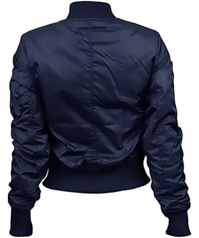 Official Miss MA-1 Bomber Jacket Navy $51.30 Jackets