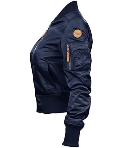 Official Miss MA-1 Bomber Jacket Navy $51.30 Jackets