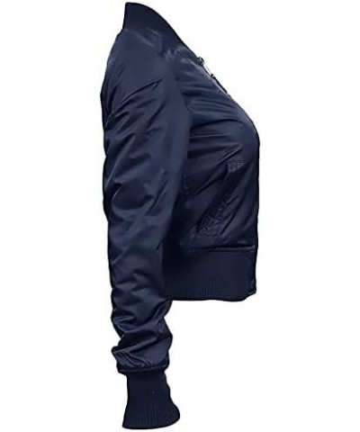 Official Miss MA-1 Bomber Jacket Navy $51.30 Jackets