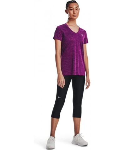 Women's UA Twist Tech™ V-Neck (514) Rivalry / Strobe / Metallic Silver $12.24 Activewear