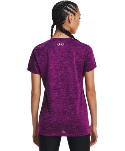 Women's UA Twist Tech™ V-Neck (514) Rivalry / Strobe / Metallic Silver $12.24 Activewear