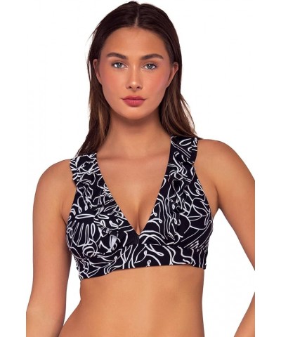 Willa Wireless Women's Swimsuit Bralette Bikini Top with Removable Cups Lost Palms $32.37 Swimsuits