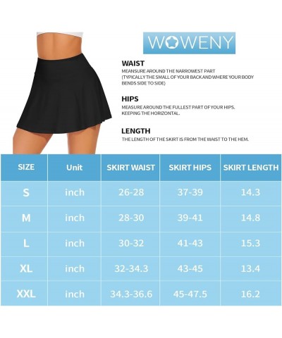 Women's Athletic Tennis Skorts Skirts for Women Running Golf Skort with Pockets B01-black $15.19 Activewear