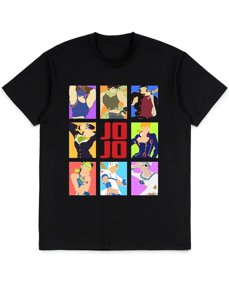 Shirt Anime Fashion Trend t-Shirt Unisex Short-Sleeved Tops Teen Fans Gifts Black tee Shirt Black $14.74 T-Shirts