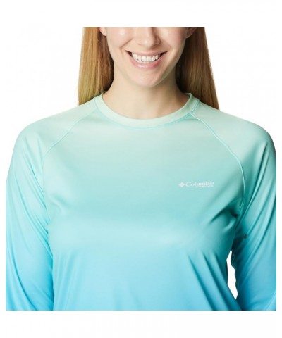 Women's Super Tidal Tee Long Sleeve Opal Blue, Pfg Gradient $22.24 Activewear