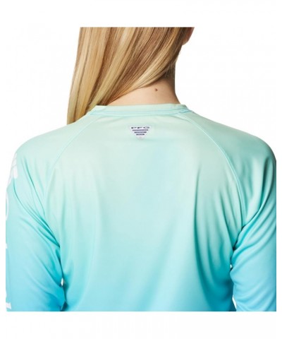 Women's Super Tidal Tee Long Sleeve Opal Blue, Pfg Gradient $22.24 Activewear