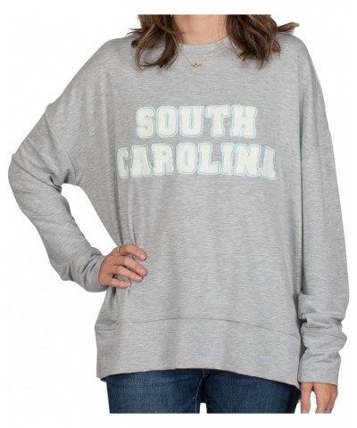 American Home State Love Heather Grey Polyester Blend Women's Everyday Semi-Fitted Sweatshirt South Carolina $21.14 Hoodies &...