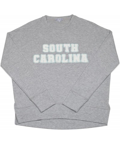 American Home State Love Heather Grey Polyester Blend Women's Everyday Semi-Fitted Sweatshirt South Carolina $21.14 Hoodies &...