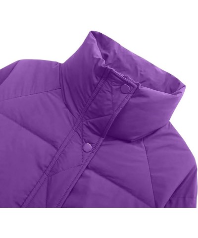 Winter Coat Women Coats for Women Plus Size Warm Shacket Puffer Jackets Winter Jacket Womens Woman's Coat Down Coats 20purple...