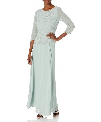 Women's BOAD Neck Asymetrical Beaded Dress Celadon $58.25 Dresses