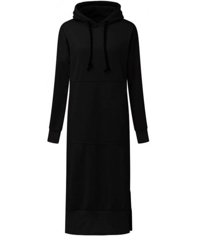 Women Winter Warm Hooded Hoodie Baggy Pullover Oversize Sweatshirt Long Dress Womens Hooded Sweatshirts Pullover Black $9.84 ...