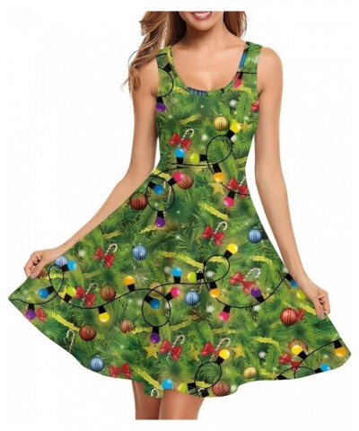 Women's Dresses Women's Casual Dresses Women's Swimsuits & Cover Ups Tank Top Dress Christmas Tree Light $18.54 Swimsuits