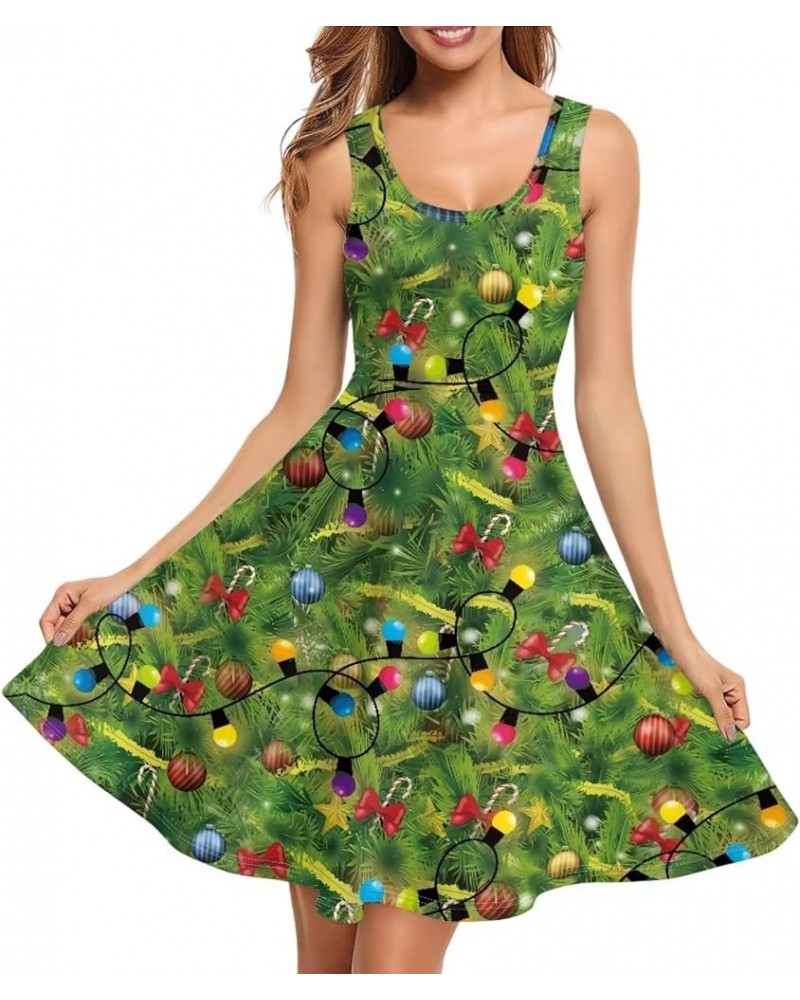 Women's Dresses Women's Casual Dresses Women's Swimsuits & Cover Ups Tank Top Dress Christmas Tree Light $18.54 Swimsuits