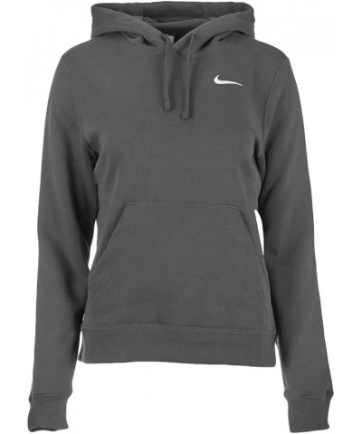 Womens Pullover Fleece Hoodie Dark Grey/White $23.65 Activewear