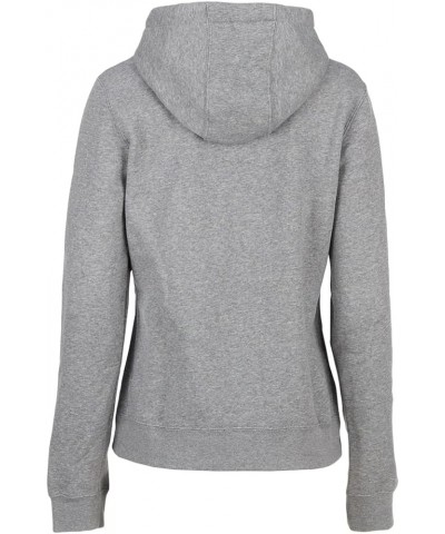 Womens Pullover Fleece Hoodie Dark Grey/White $23.65 Activewear