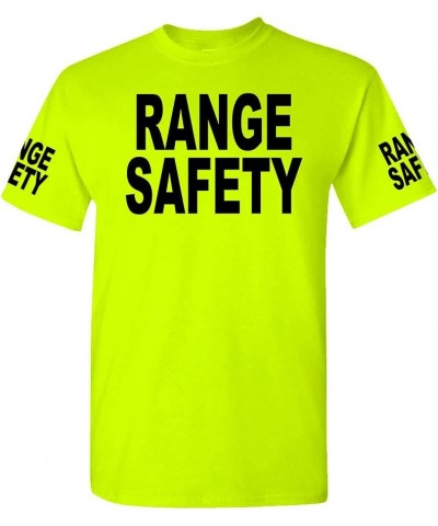 Unisex HIGH Visibility Safety Green Job T-Shirts - Police Duty fire EMS Emergency Range Safety $10.77 T-Shirts