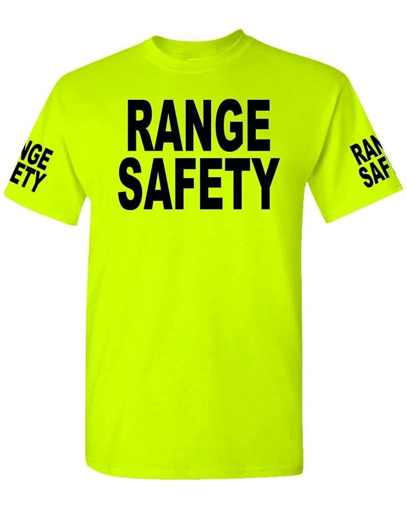 Unisex HIGH Visibility Safety Green Job T-Shirts - Police Duty fire EMS Emergency Range Safety $10.77 T-Shirts