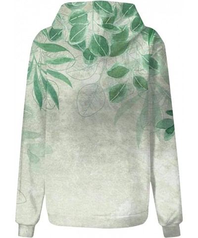 Oversized Sweatshirt For Women,Womens Floral Print Hoodies Long Sleeve Drawstring Hooded Pullover With Pocket 3-dark Green $1...