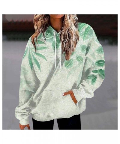 Oversized Sweatshirt For Women,Womens Floral Print Hoodies Long Sleeve Drawstring Hooded Pullover With Pocket 3-dark Green $1...