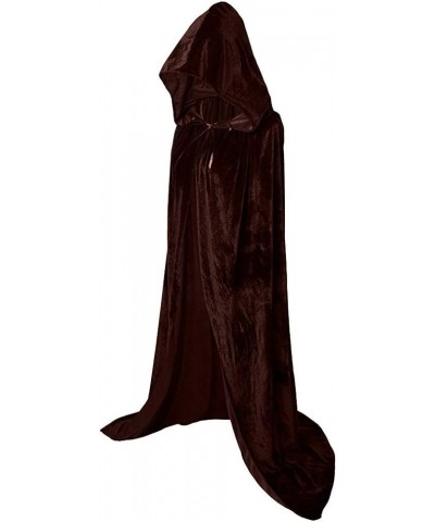 Halloween Dresses for Women 2023 Gothic Dress with Hood Medieval Costume Corset Renaissance Dress Victorian Dress 06-coffee $...