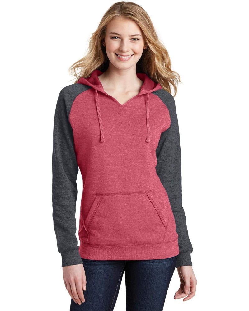 District Women's Lightweight Fleece Raglan Hoodie $14.38 Hoodies & Sweatshirts