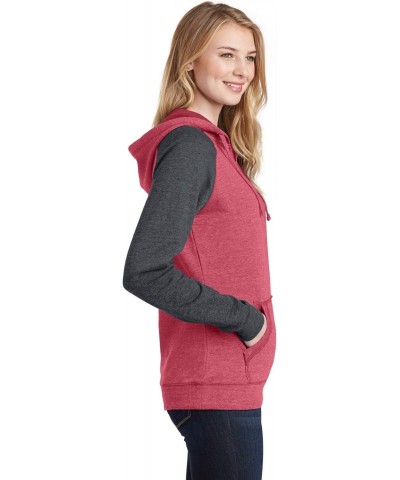 District Women's Lightweight Fleece Raglan Hoodie $14.38 Hoodies & Sweatshirts