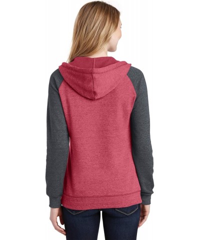 District Women's Lightweight Fleece Raglan Hoodie $14.38 Hoodies & Sweatshirts