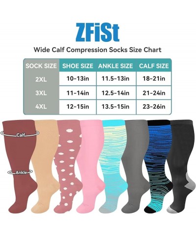 3 Pair Medical Sport Compression Socks Men Women, Compression Stocking Nurse Socks for Edema Travel Brick Red+beige+peach+pin...