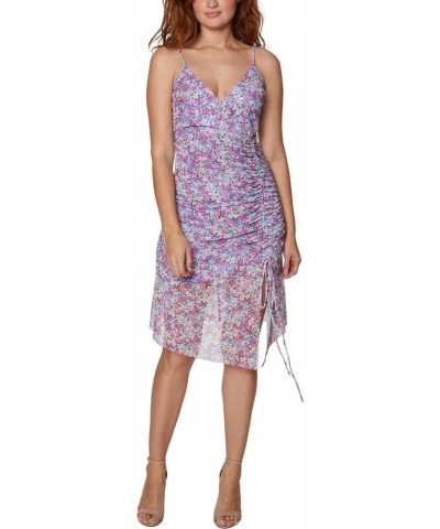 BCBGeneration Women's Ruched Floral Print Sleeveless Mini Dress Multi $9.50 Dresses