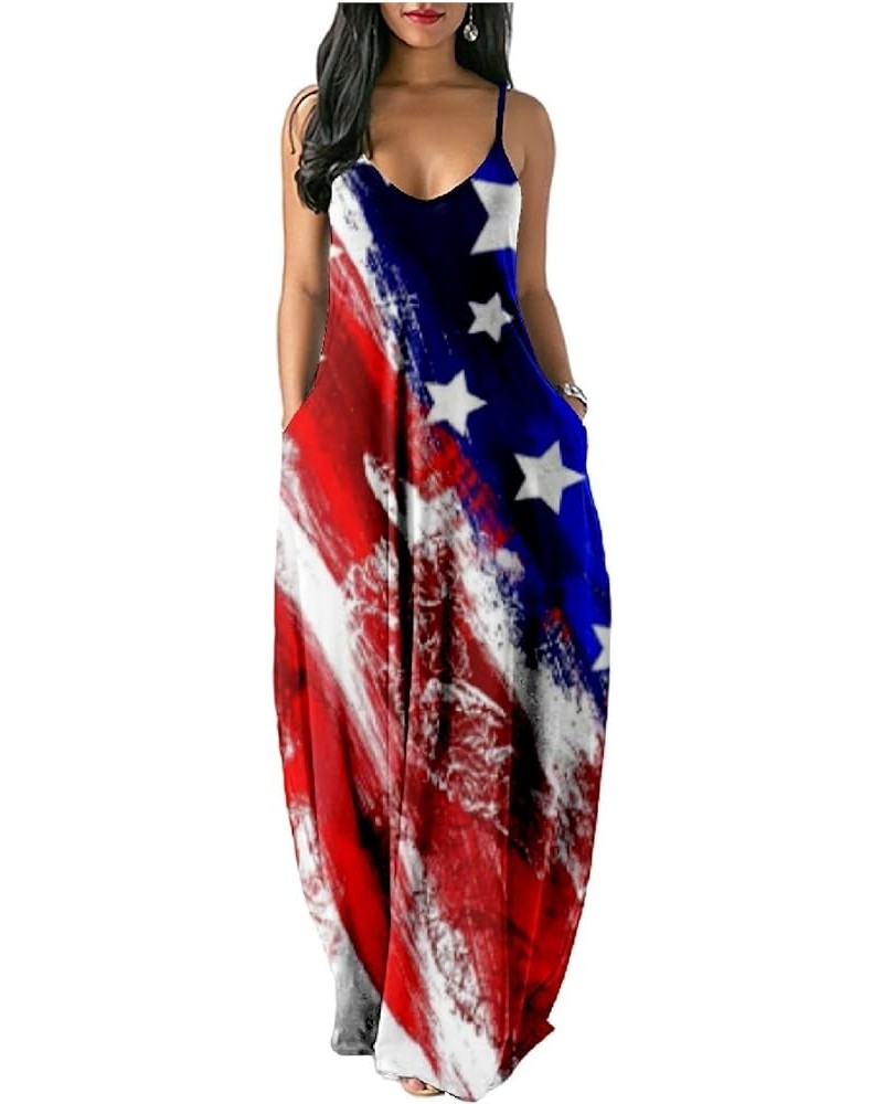 Maxi Dresses for Women Summer 2023 Boho Floral Beach Sundress Gradient Casual Sleeveless Long Dresses with Pockets A 17 $6.26...