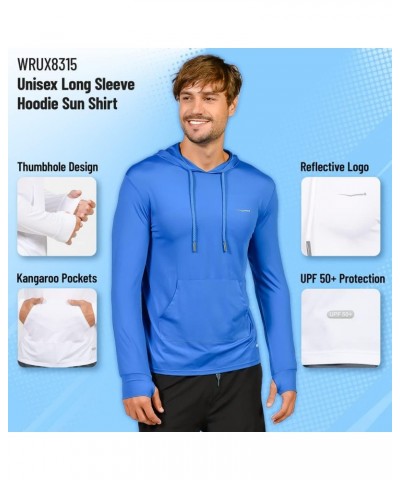 UV Protection Clothing For Men Hoodies Lightweight For Men Shirts Unisex Sun Shirt Sun Block Men Pool Clothing Royal $10.98 T...